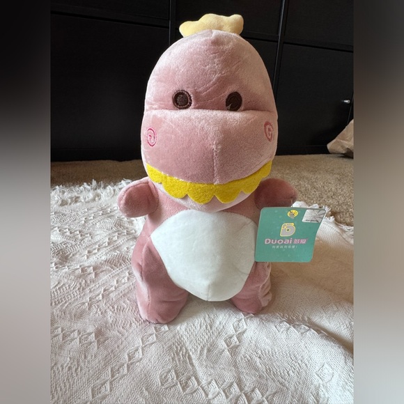 Plush pink dinosaur - Picture 4 of 6
